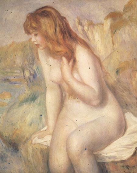 Bather on A Rock